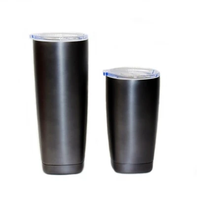 Tymblwr 550ml gyda sgriw ar gaead a gwaelod sgwâr
